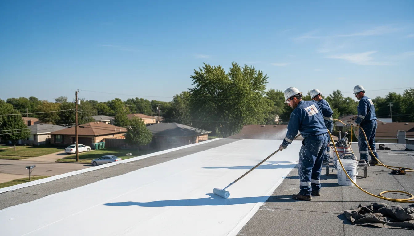 Commercial roof coating in Pennington, TX near me